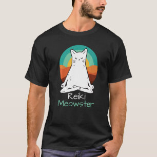 Reiki Healing Namaste Yoga Clothing - Meow Reiki C T-Shirt