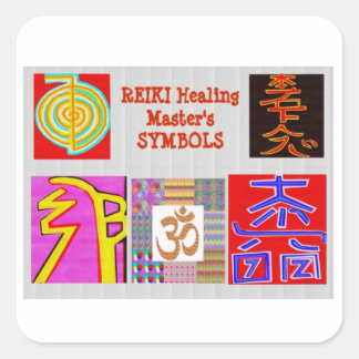 REIKI Healing Symbol ART ReikiHealing ReikiMaster Square Sticker