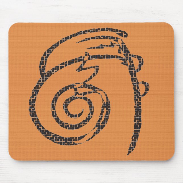 Reiki Healing : Tangerine Mouse Pad (Front)