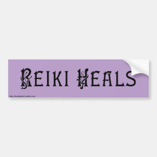 REIKI HEALS bumper sticker