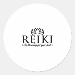Reiki is like a hug for your soul - Reiki Master Classic Round Sticker