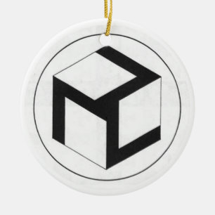 Reiki Kanji and Female Antahkarana Ceramic Tree Decoration