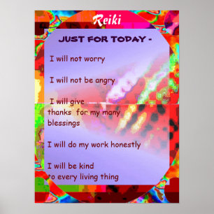 REIKI Karuna Healing Master's Symbols Poster