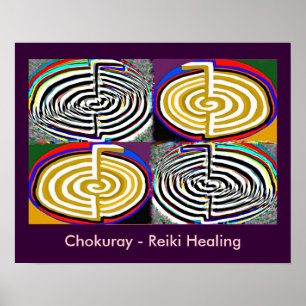 REIKI Karuna Healing Master's Symbols Poster