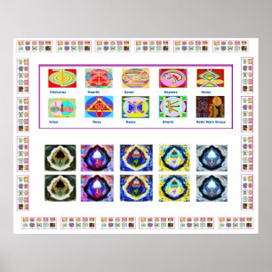 REIKI Karuna Healing Master's Symbols Poster