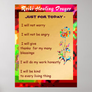 REIKI Karuna Healing Master's Symbols Poster