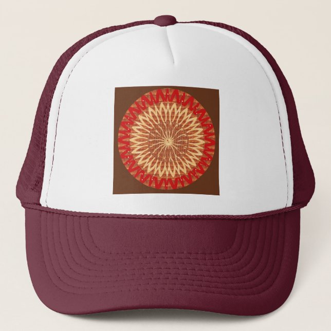 REIKI Karuna Healing Symbol Chakra Cosmic Tunnel Trucker Hat (Front)