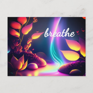 Reiki Law of Attraction Abundance Affirmation Postcard