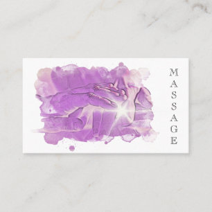 *~*. Reiki Massage Therapist Massage Therapy QR  Business Card