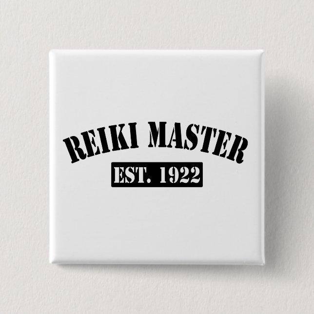 Reiki Master 15 Cm Square Badge (Front)