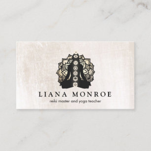 Reiki Master and Yoga Instructor Chakra Lotus Business Card