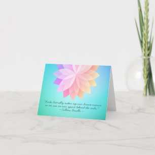 Reiki Master and Yoga Mediation Instructor Quotes Card