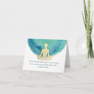 Reiki Master and Yoga Mediation Instructor Quotes Card