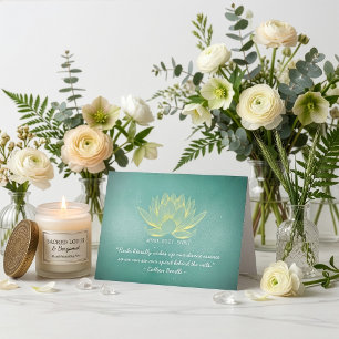 Reiki Master and Yoga Mediation Instructor Quotes Card
