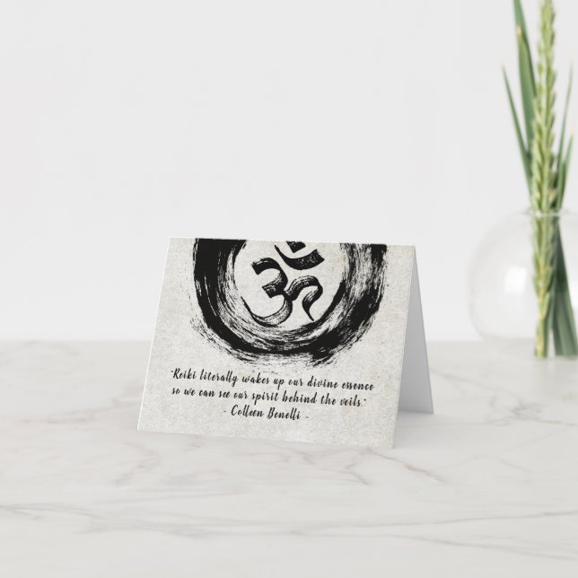 Reiki Master and Yoga Mediation Instructor Quotes Card (Front)