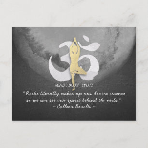 Reiki Master and Yoga Mediation Instructor Quotes Postcard