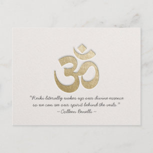 Reiki Master and Yoga Mediation Instructor Quotes Postcard