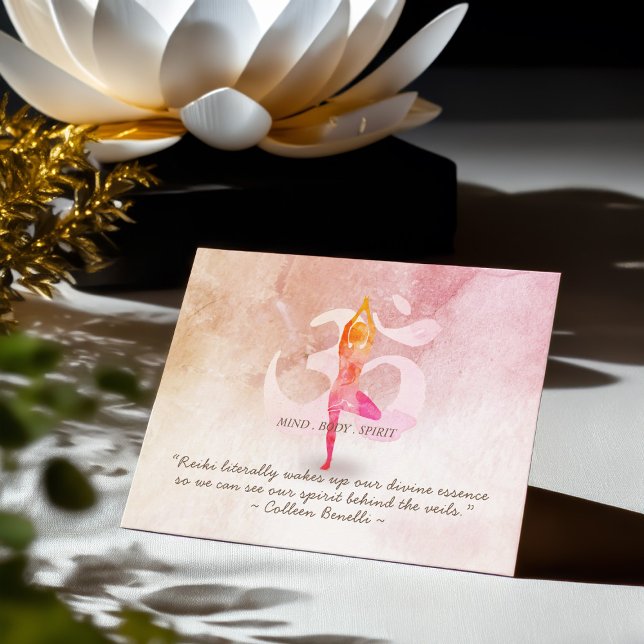 Reiki Master and Yoga Mediation Instructor Quotes Postcard (Creator Uploaded)