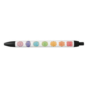 Reiki Master Chakras  Business Black Ink Pen
