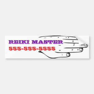 Reiki Master Customisable Bumper Sticker