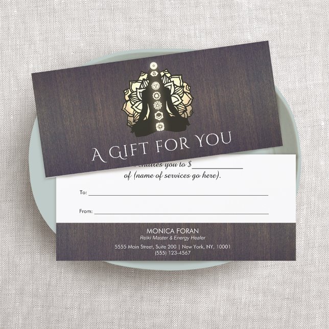 Reiki Master & Energy healer Gift Certificate (Creator Uploaded)