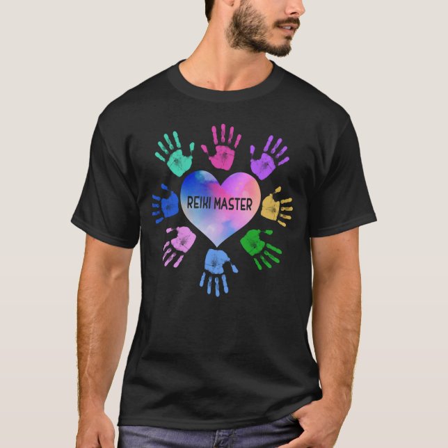 Reiki Master Hand Heart T-Shirt (Front)