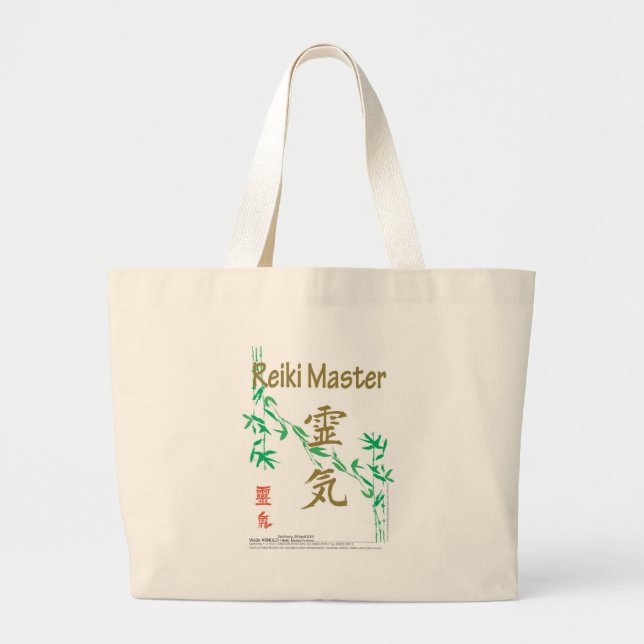 Reiki Master Large Tote Bag (Front)