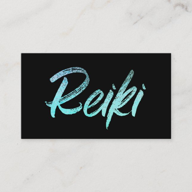 *~*  Reiki Master or Practitioner Energy Healer Business Card (Front)