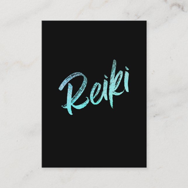 *~*  Reiki Master Practitioner Healing Energy Business Card (Front)