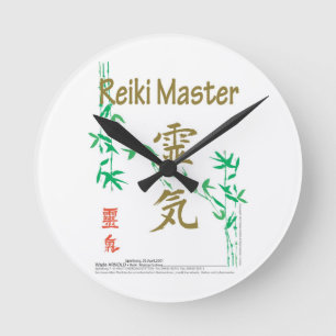 Reiki Master Round Clock