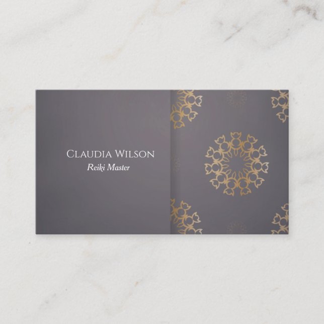 Reiki Master Spiritual Energy Healer Business Card (Front)