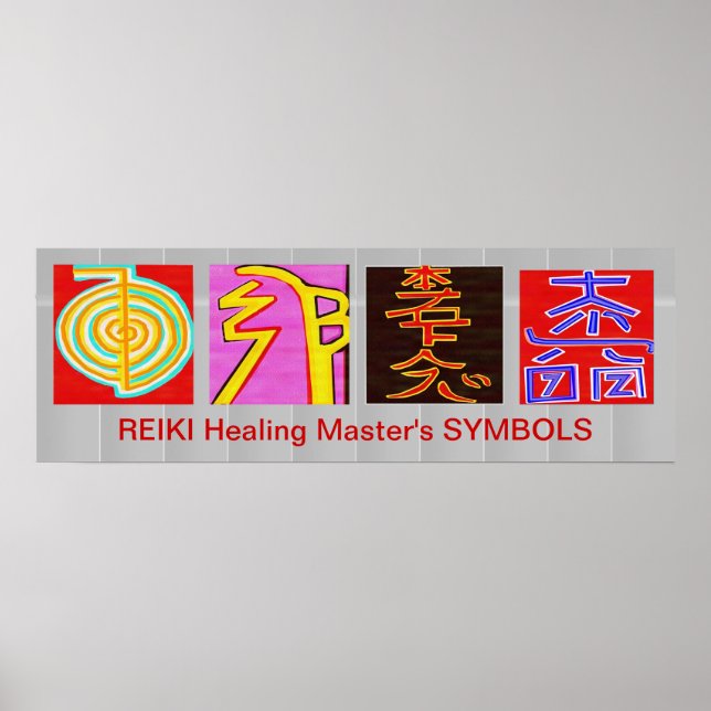 REIKI Master Symbols - OmMANTRA Base Poster (Front)