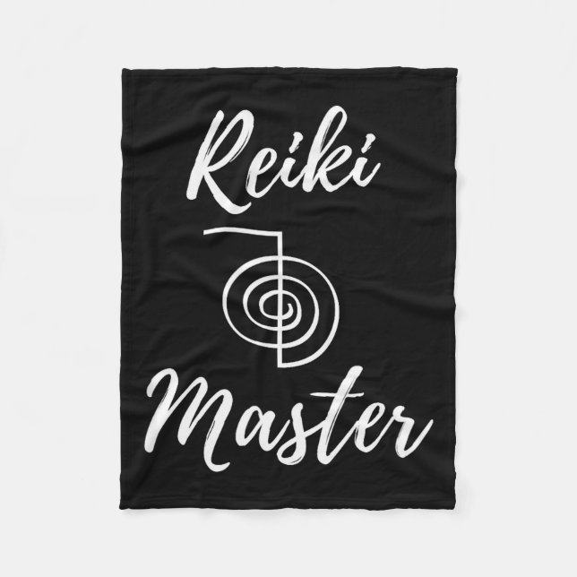 Reiki Master Wellness New Age Chakra Yoga  Fleece Blanket (Front)