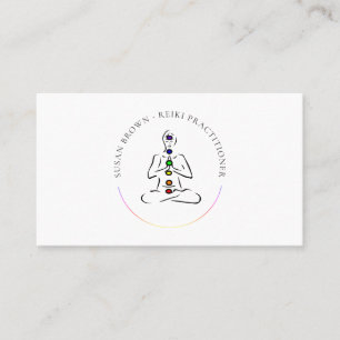 Reiki Master with Chakras Business Card