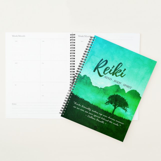 Reiki Master Yoga Mediation instructor Quotes Planner (Display)