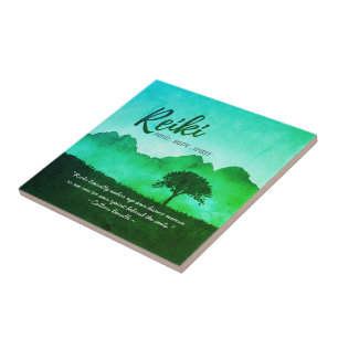 Reiki Master Yoga Mediation instructor Quotes Tile