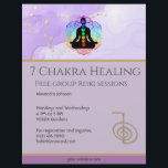 Reiki Master Zen Lavender Chakra Energy Healer Flyer<br><div class="desc">Beautiful Reiki Master/Yoga Practitioner/Massage Therapy Fully editable Template for Flyer.

Easily change the text by 
clicking on the "personalise this template" option. You can customise text,  font style,  colour and size.
Check out this collection for matching items. 
Do you have specific personal design wishes? 
Feel free to contact me!</div>