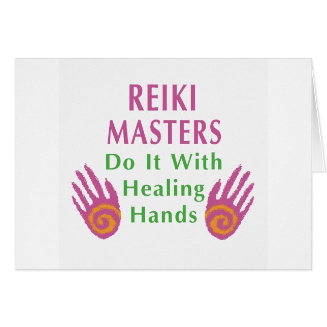 Reiki Masters Do It with Healing Hands (Front Horizontal)