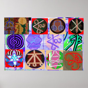 Reiki n Karuna Reiki Symbols Poster