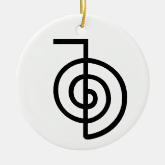 Reiki Power Symbol Ceramic Tree Decoration