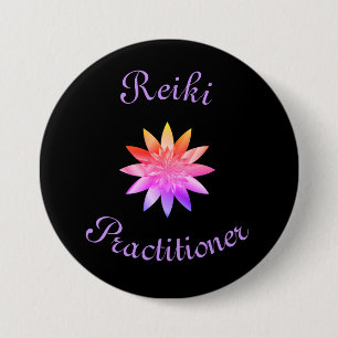 Reiki Practitioner 7.5 Cm Round Badge