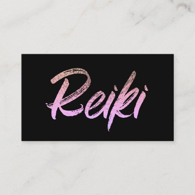 *~*  Reiki Practitioner or Master  Energy Healer Business Card (Front)