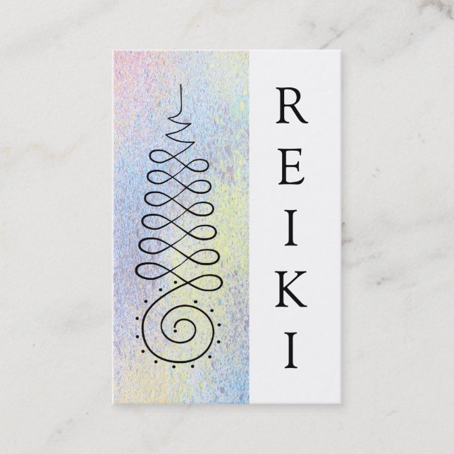*~* Reiki Practitioner or  Master Sacred Geometry Business Card (Front)