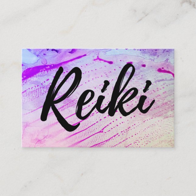 *~* Reiki Practitioner Reiki Master Energy Healer Business Card (Front)