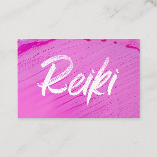 *~* Reiki Practitioner Reiki Master Energy Healing Business Card (Front)