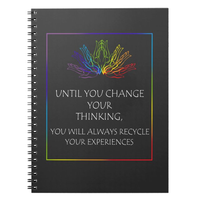 Reiki Practitioner Spiritual Chakra Meditation Notebook (Front)