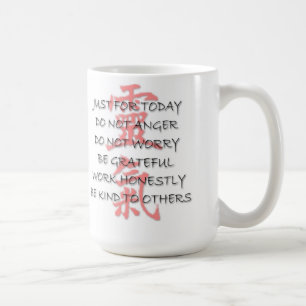 reiki precepts mug