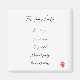 Reiki Precepts, Principles Magnet