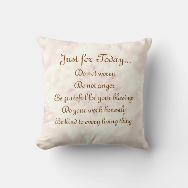 Reiki Principles Cushion (Front)