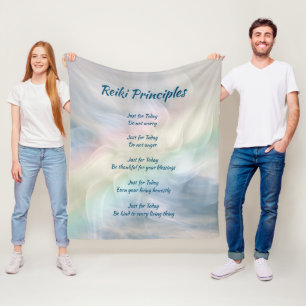Reiki Principles Fleece Blanket